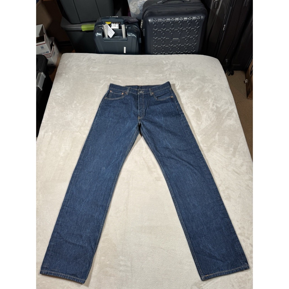 Vintage Levis 501xx Jeans Size 35x36 (Fit 32x33) Blue Button Fly Y2K 2000s